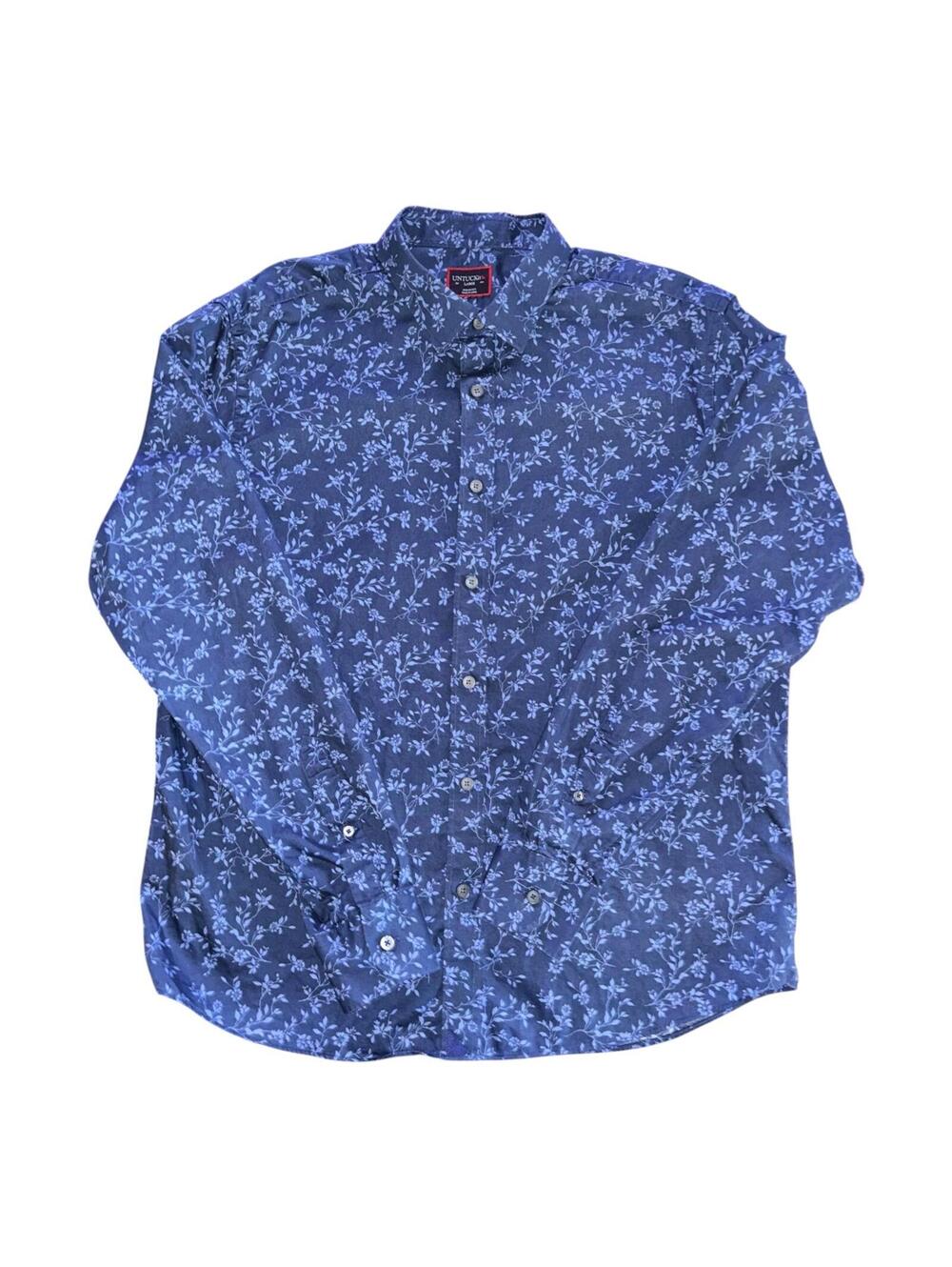Untuckit Long Sleeve Floral Large Button Down Shirt Large - Picture 2 of 7